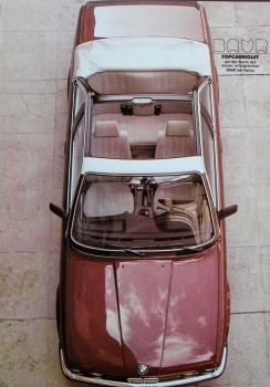BMW 316 - 318 Bauer Convertible Modelprogram 1980 Carbrochure (1783)